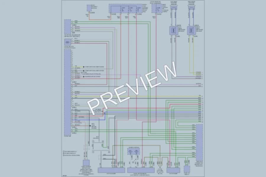 2006 BMW 650i Navigation wiring diagram preview