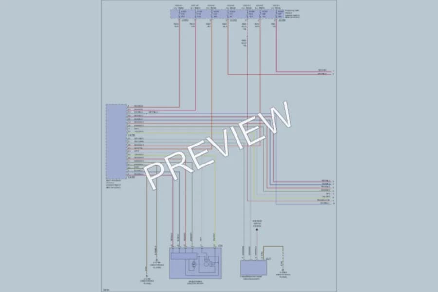 2006 BMW 650i Power Windows wiring diagram preview