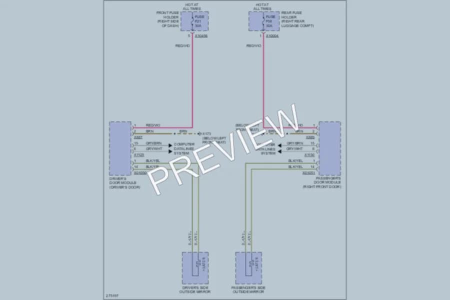 2006 BMW 750Li Defoggers wiring diagram preview