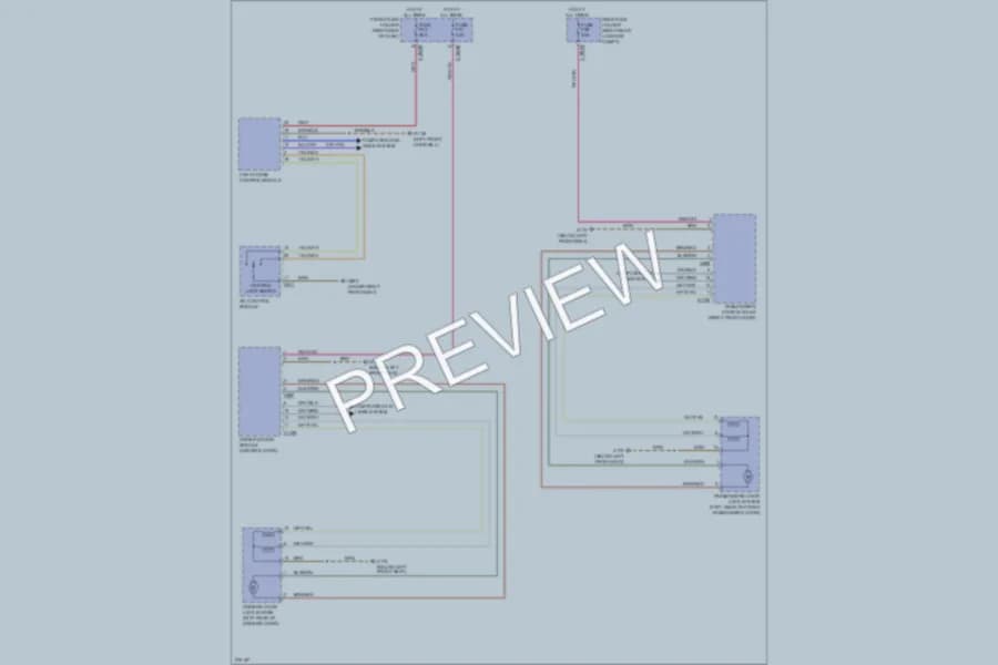 2006 BMW 750i Power Door Locks wiring diagram preview