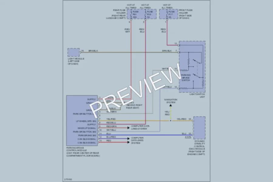 2006 BMW 760Li Shift Interlock wiring diagram preview