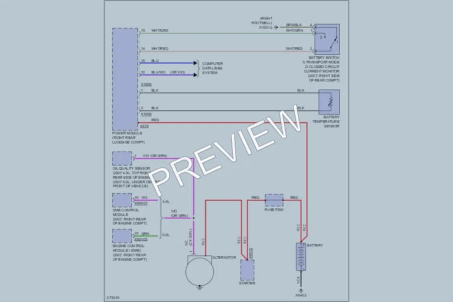2006 BMW 760Li Starting Charging wiring diagram preview
