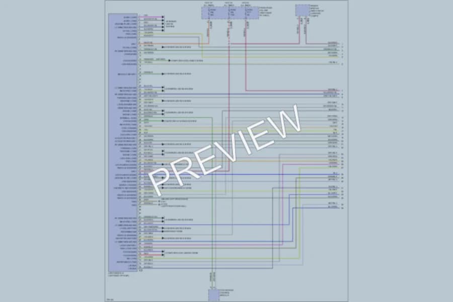 2006 BMW 760i Headlights wiring diagram preview