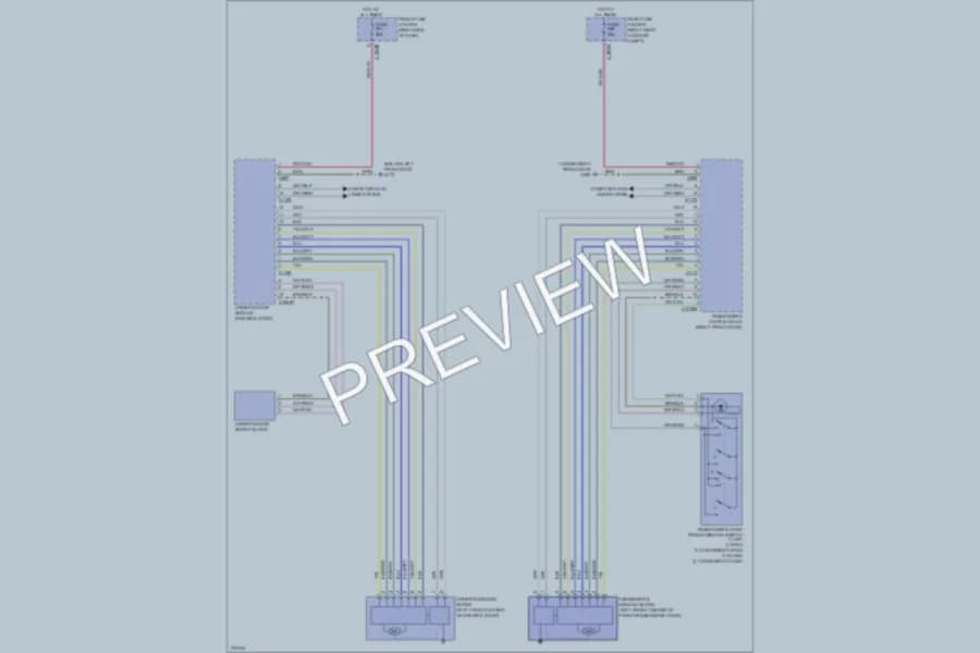 2006 BMW 760i Power Windows wiring diagram preview