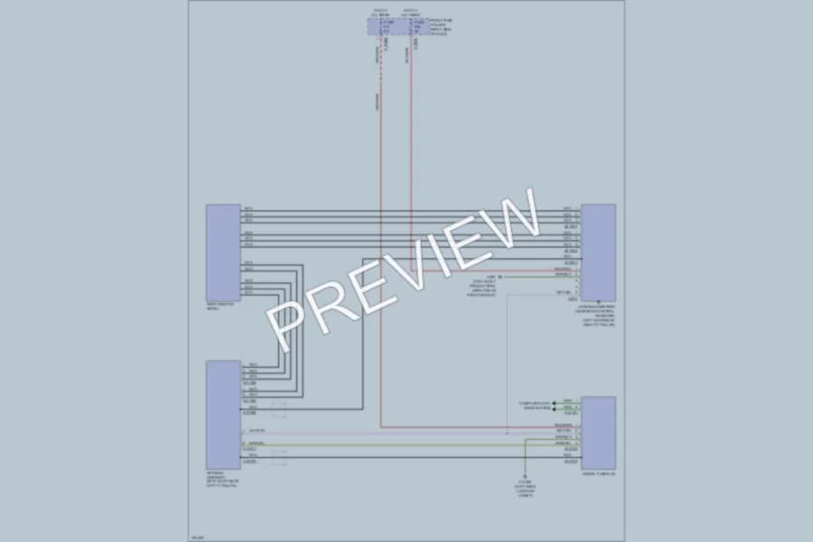 2006 BMW 760i Radio wiring diagram preview