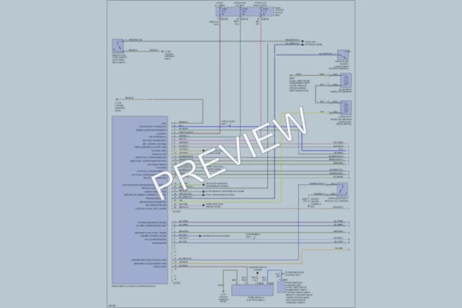 2006 BMW M3 Instrument Cluster wiring diagram preview