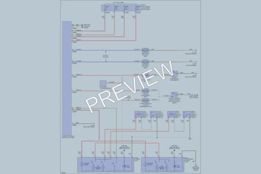 2006 BMW M5 Interior Lights wiring diagram preview