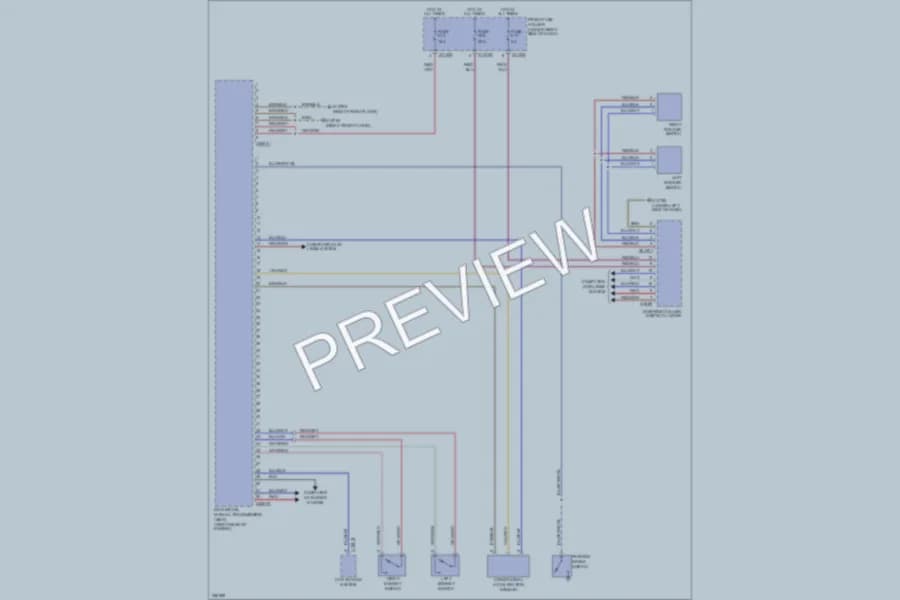 2006 BMW M5 Transmission wiring diagram preview