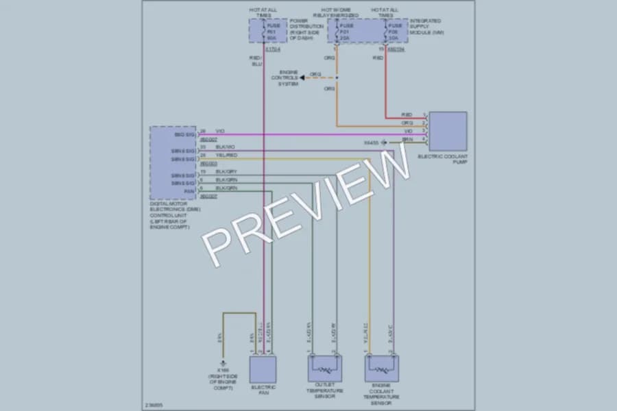2006 BMW MCoupe Cooling Fan wiring diagram preview