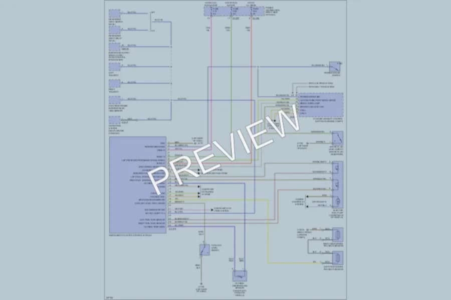 2006 BMW MRoadster Instrument Cluster wiring diagram preview