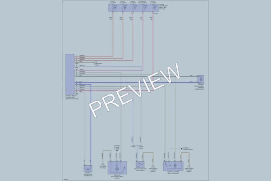2006 BMW MRoadster Trunk Tailgate Fuel Door wiring diagram preview