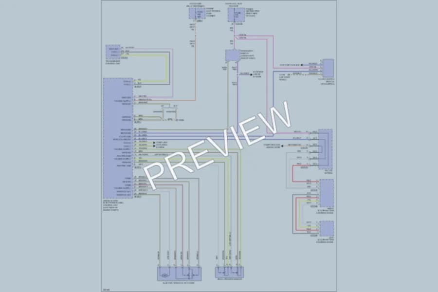 2006 BMW X3 Cruise Control wiring diagram preview
