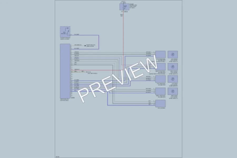 2006 BMW X3 Warning Systems wiring diagram preview