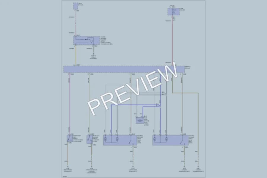2006 BMW X5 Anti Theft wiring diagram preview