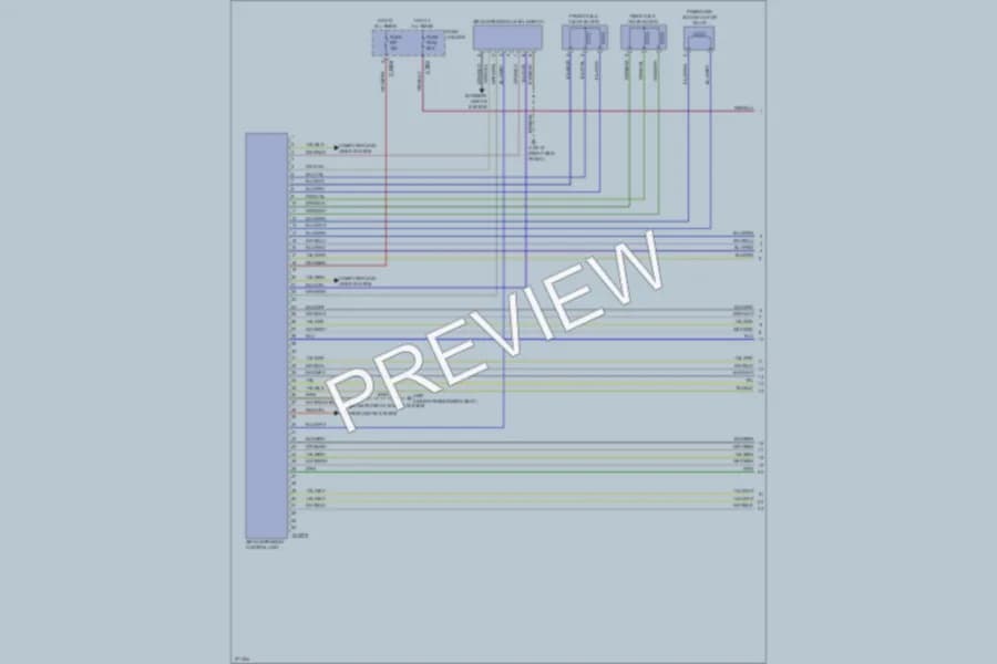 2006 BMW X5 Electronic Suspension wiring diagram preview