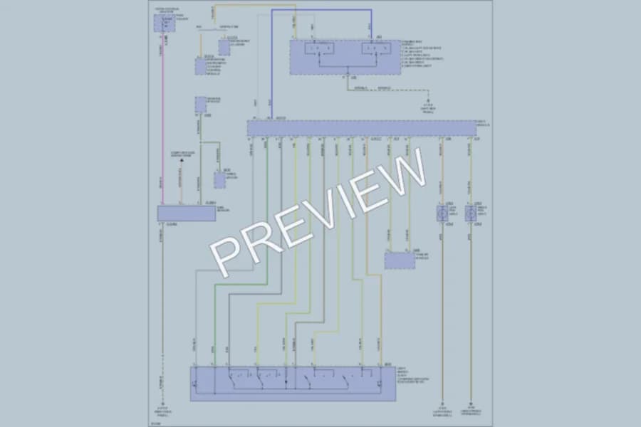 2006 BMW X5 Headlights wiring diagram preview