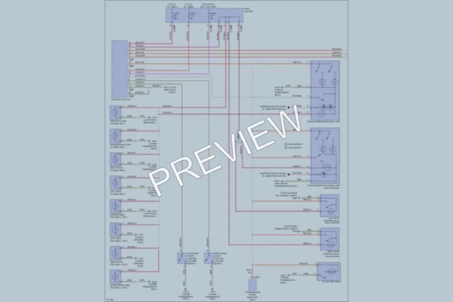 2006 BMW X5 Interior Lights wiring diagram preview