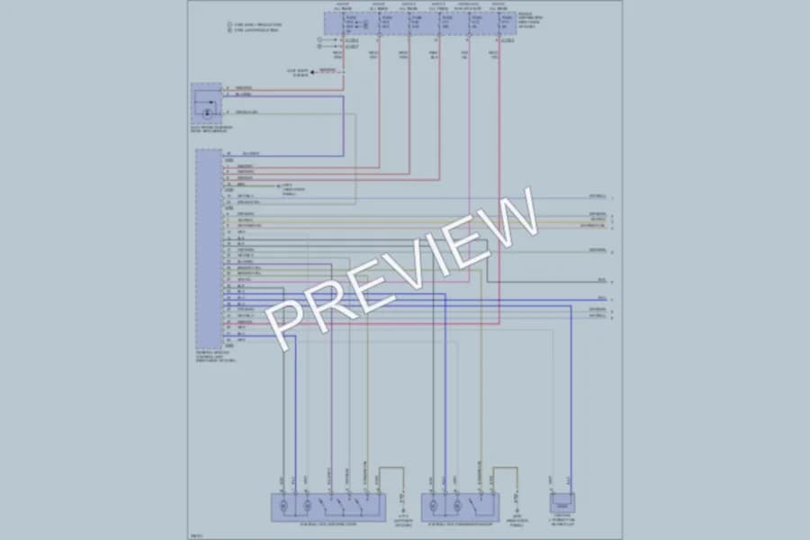 2006 BMW Z4 Power Door Locks wiring diagram preview