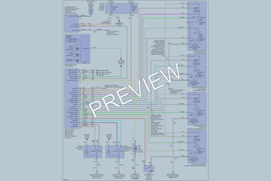 2006 Buick LaCrosse Power Door Locks wiring diagram preview