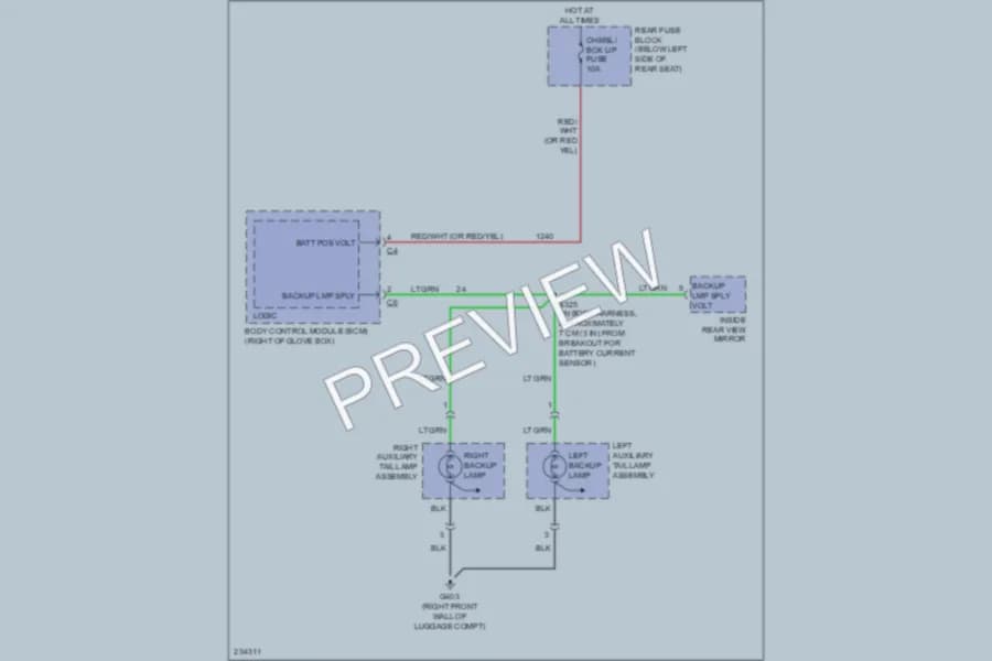 2006 Buick Lucerne Exterior Lights wiring diagram preview