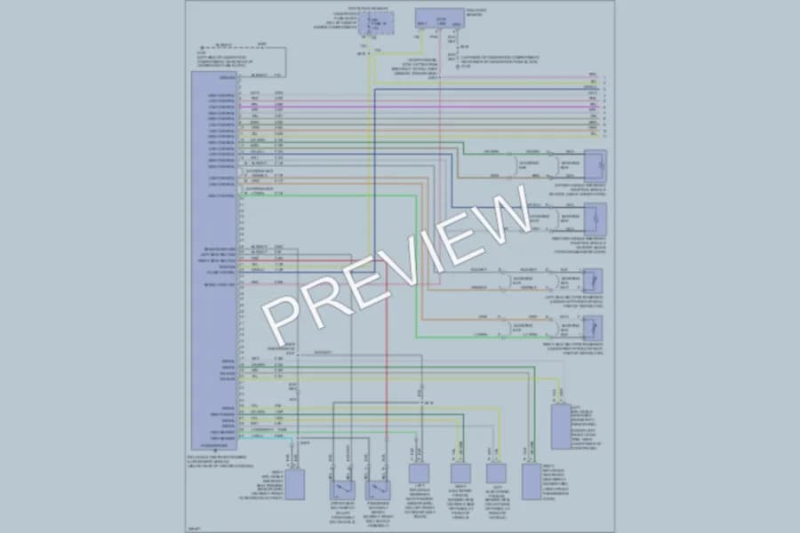 2006 Buick Rainier Supplemental Restraints wiring diagram preview