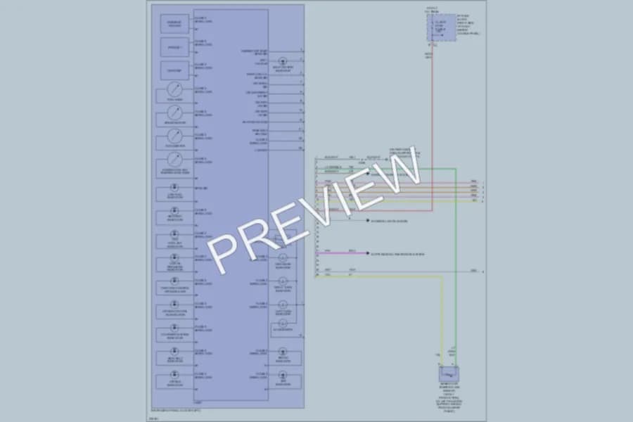 2006 Buick Terraza Instrument Cluster wiring diagram preview