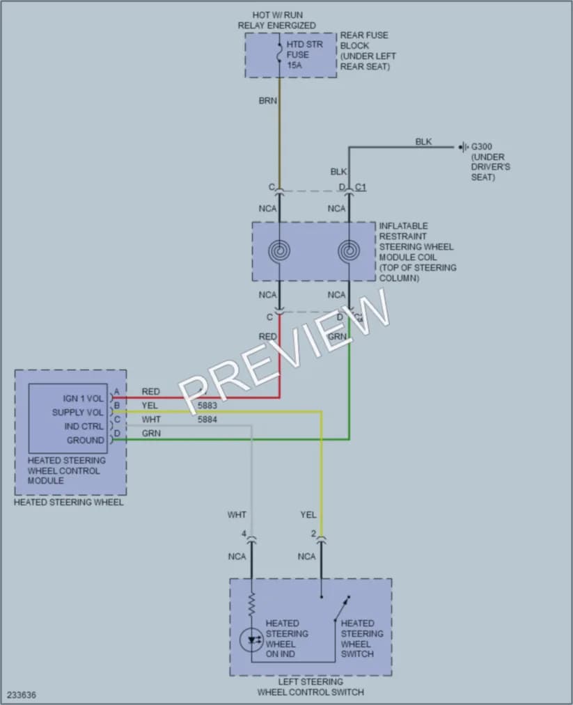 2006 Cadillac DTS Power Seats wiring diagram preview