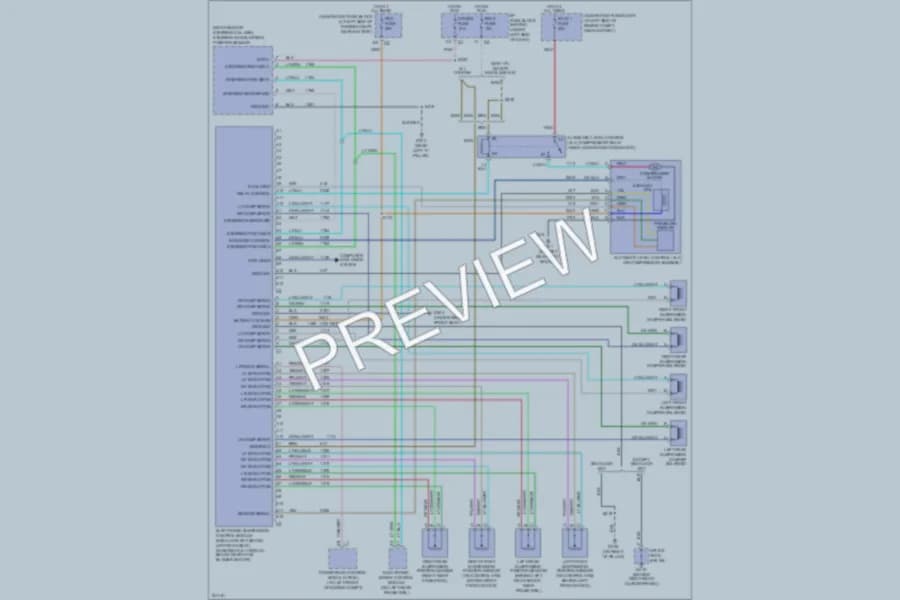 2006 Cadillac EscaladeESV Electronic Suspension wiring diagram preview