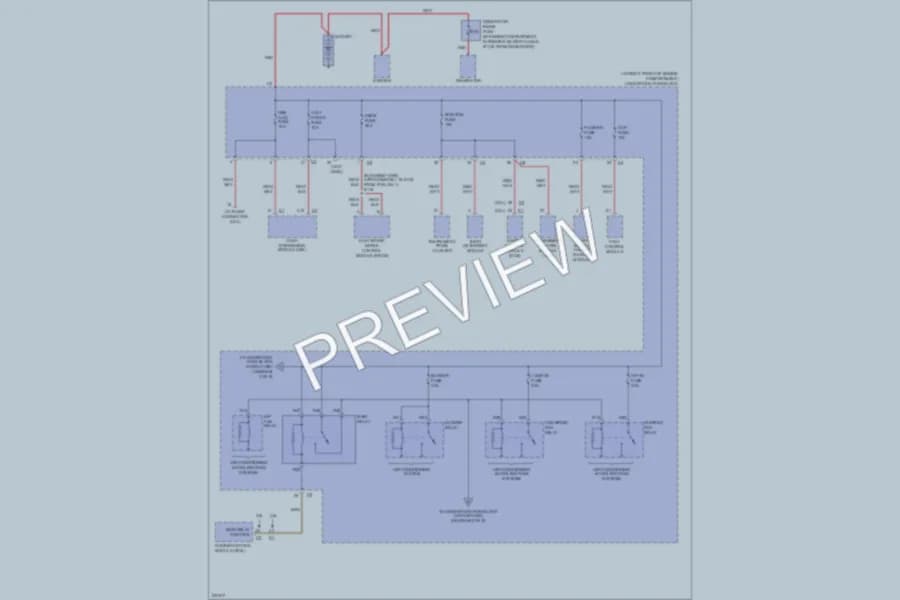 2006 Cadillac SRX Power Distribution wiring diagram preview