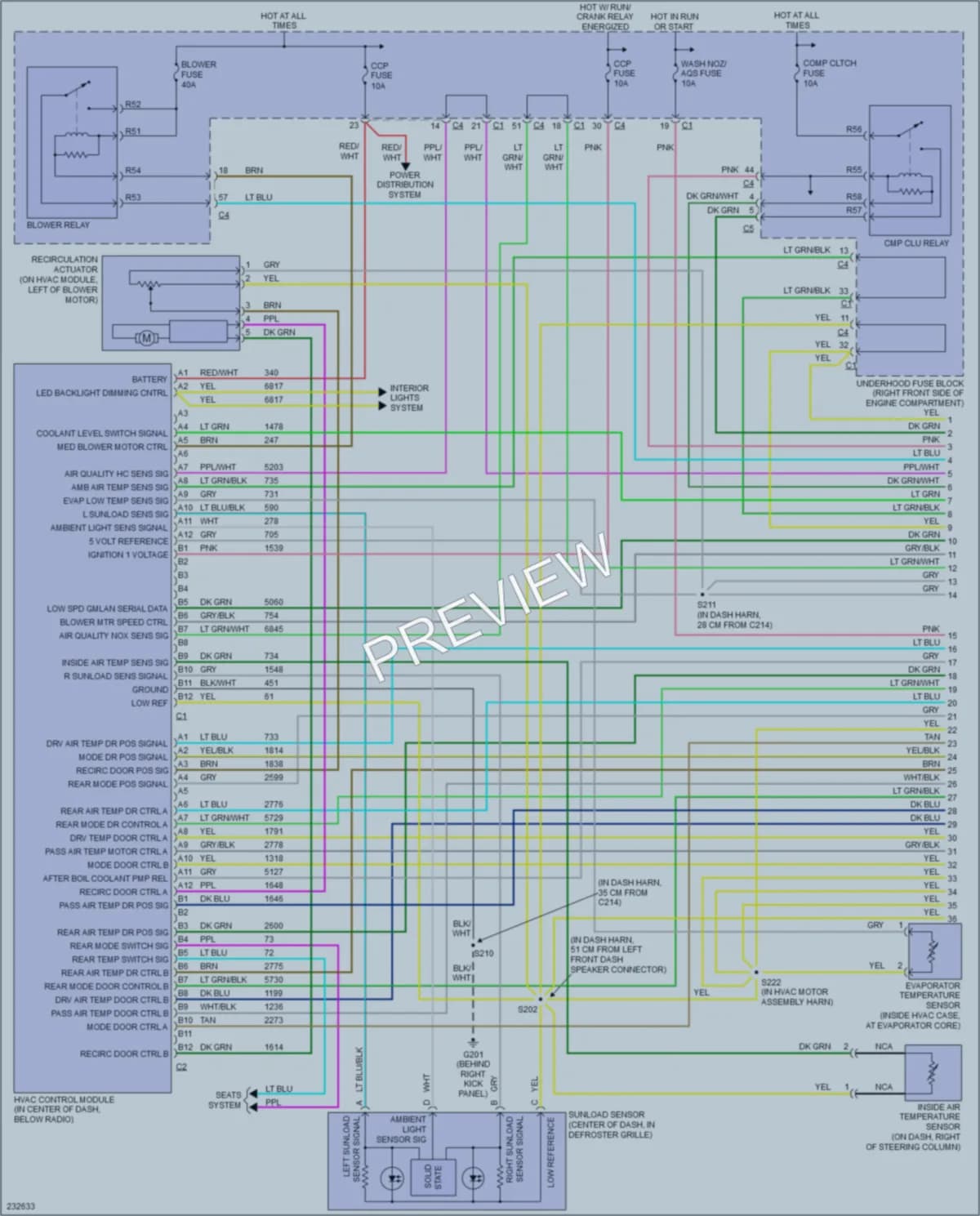 2006 Cadillac STSV Air Conditioning wiring diagram preview