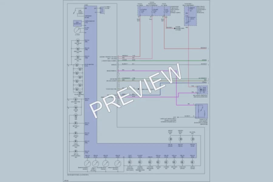 2006 Cadillac STSV Instrument Cluster wiring diagram preview