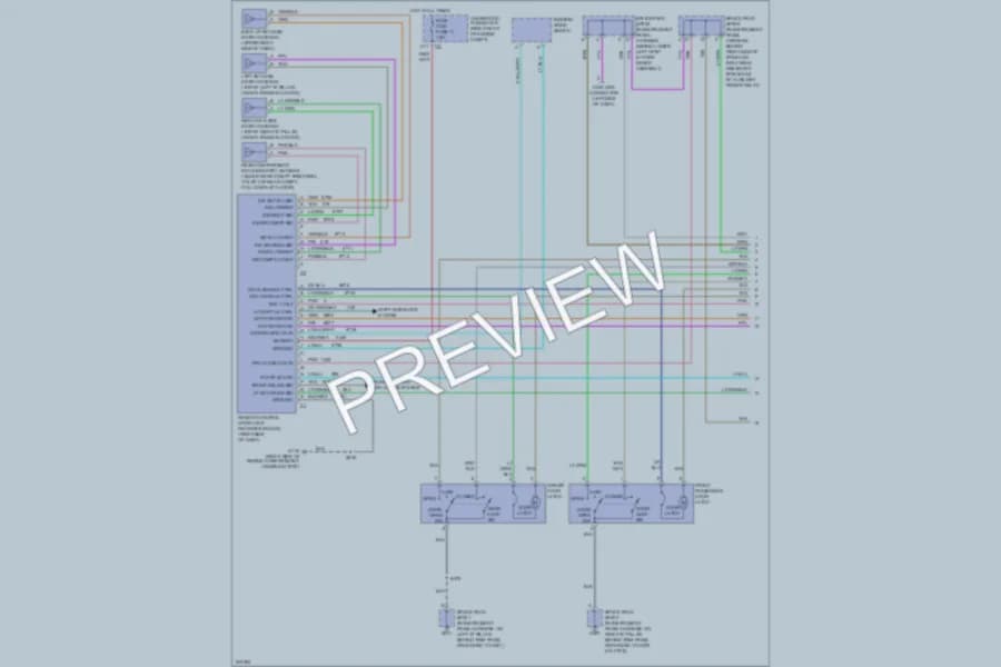 2006 Cadillac XLR Power Door Locks wiring diagram preview