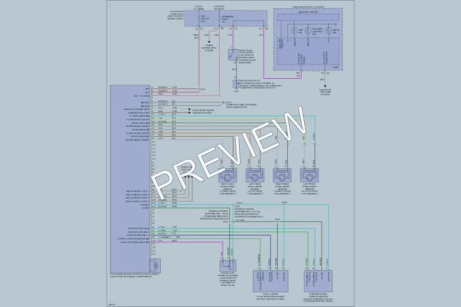 2006 Cadillac XLRV Anti Lock Brakes wiring diagram preview