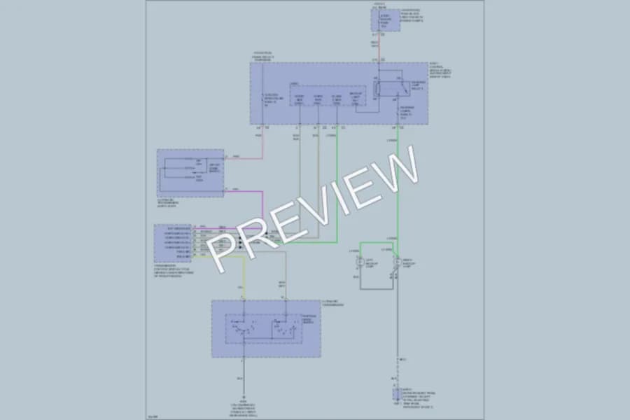 2006 Cadillac XLRV Exterior Lights wiring diagram preview