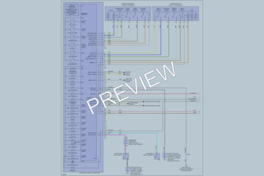 2006 Cadillac XLRV Instrument Cluster wiring diagram preview