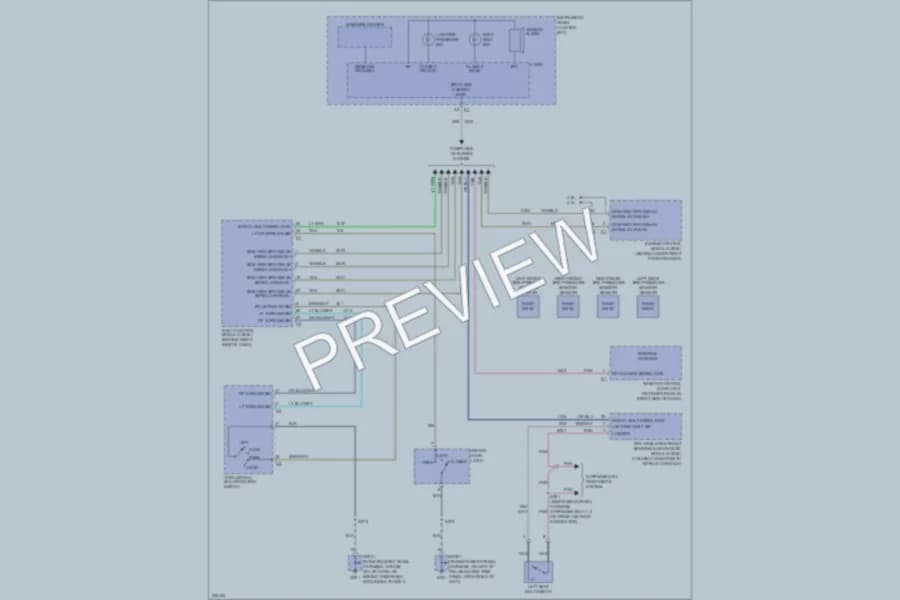 2006 Cadillac XLRV Warning Systems wiring diagram preview