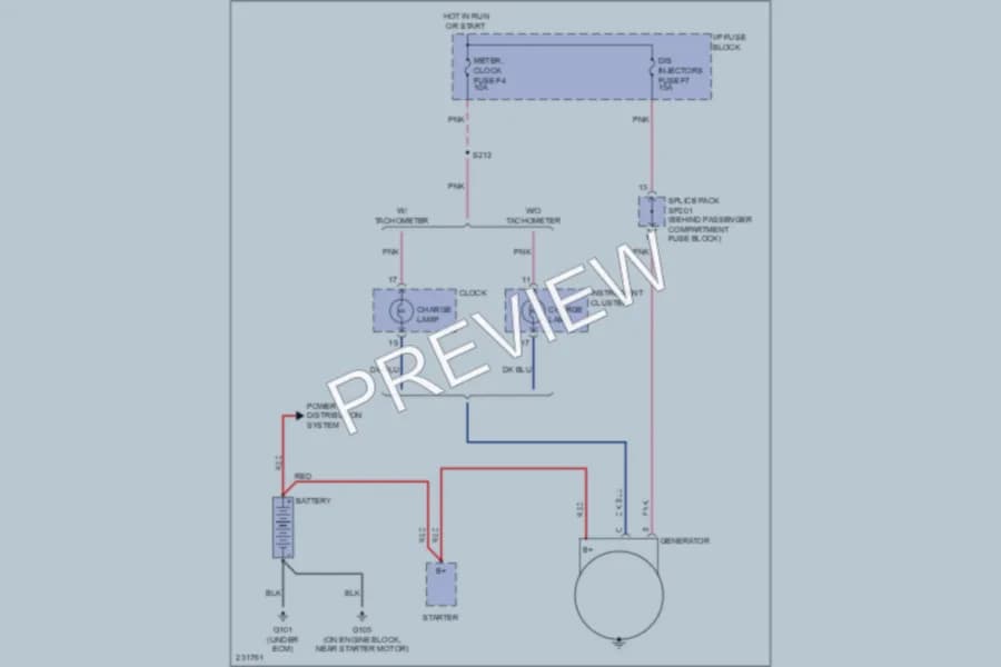 2006 Chevrolet Aveo Starting Charging wiring diagram preview