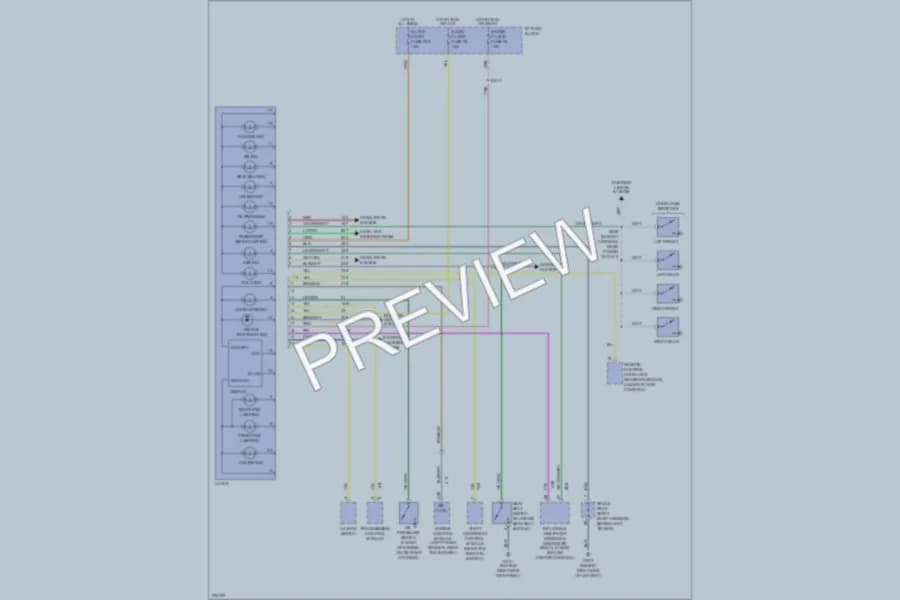 2006 Chevrolet Aveo5 Instrument Cluster wiring diagram preview