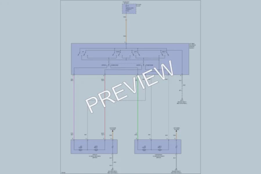 2006 Chevrolet Aveo5 Power Mirrors wiring diagram preview