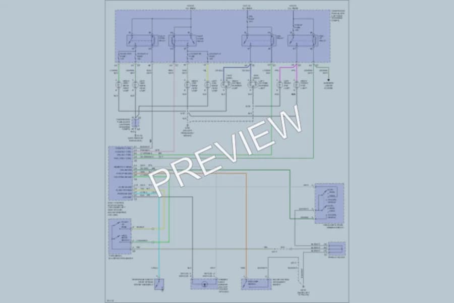 2006 Chevrolet C1500Avalanche Headlights wiring diagram preview