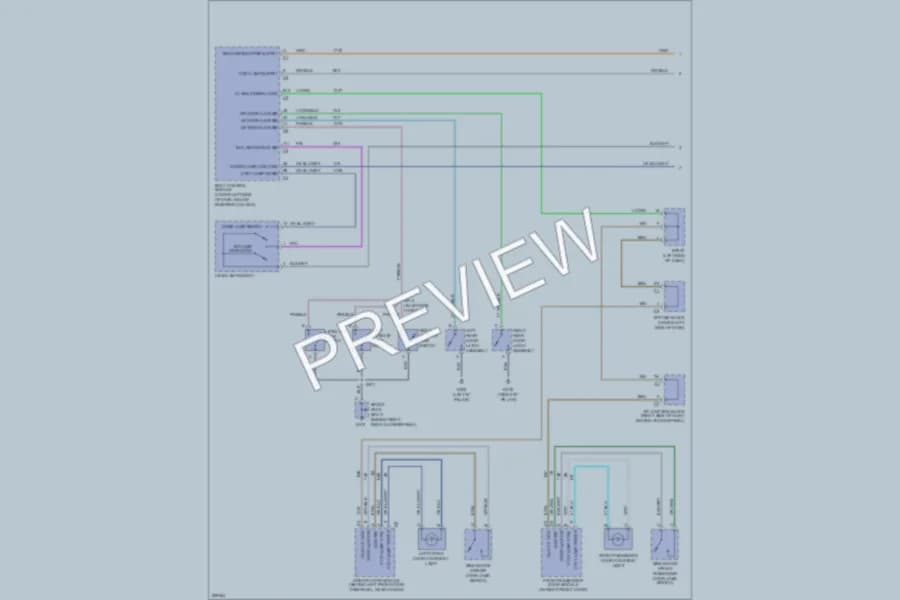 2006 Chevrolet C1500Avalanche Interior Lights wiring diagram preview