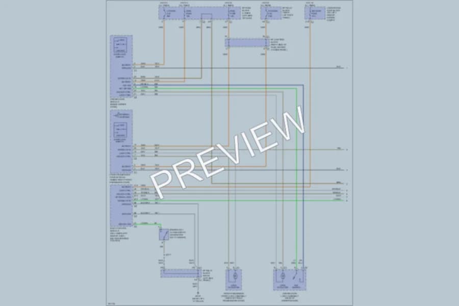 2006 Chevrolet C1500Avalanche Power Door Locks wiring diagram preview