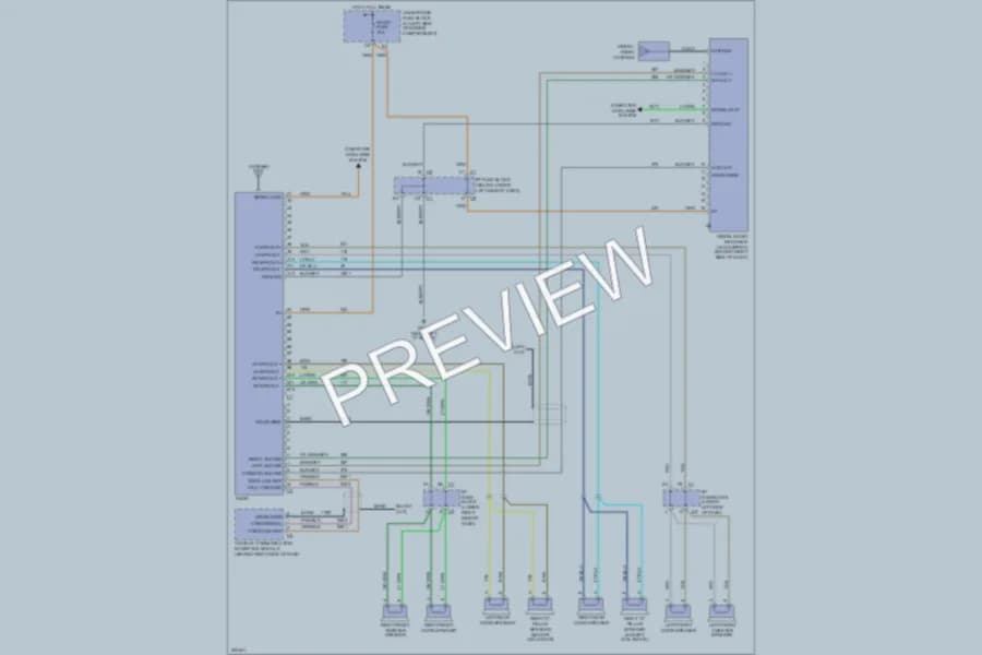 2006 Chevrolet C1500Avalanche Radio wiring diagram preview