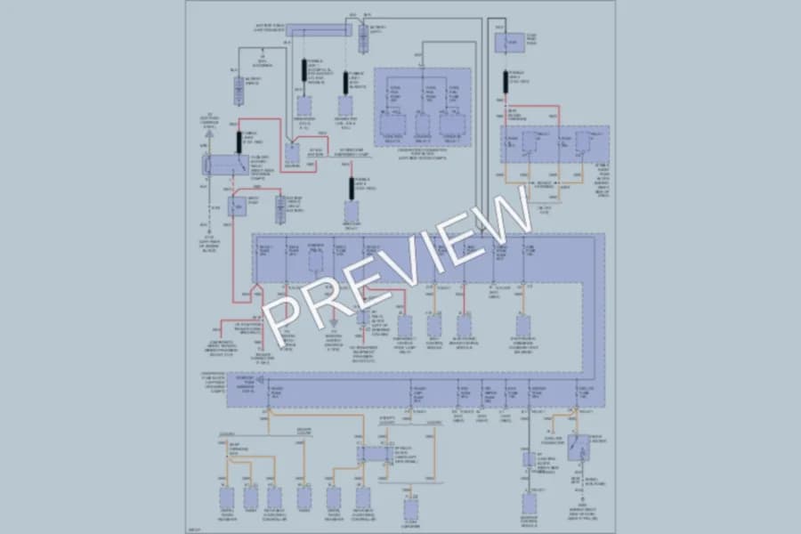 2006 Chevrolet 1500 Hd Power Distribution wiring diagram preview with protected circuit layout