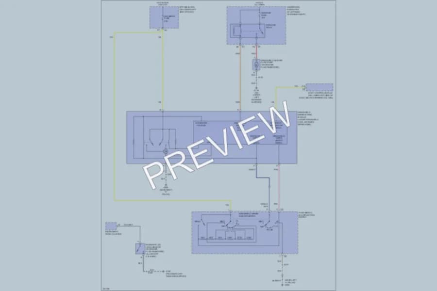 2006 Chevrolet 2500 Hd Wiper Washer wiring diagram preview with protected circuit layout