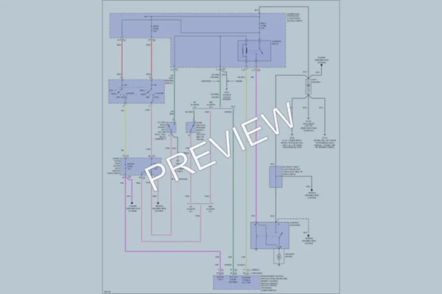 2006 Chevrolet 3500 Starting Charging wiring diagram preview with protected circuit layout