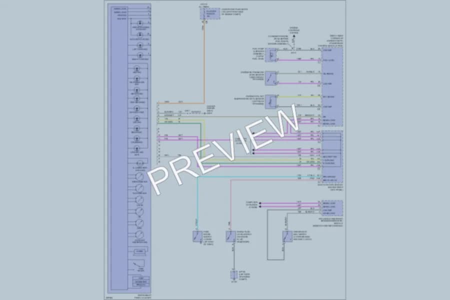 2006 Chevrolet Colorado Instrument Cluster wiring diagram preview