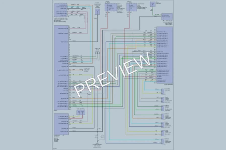 2006 Chevrolet Corvette Radio wiring diagram preview