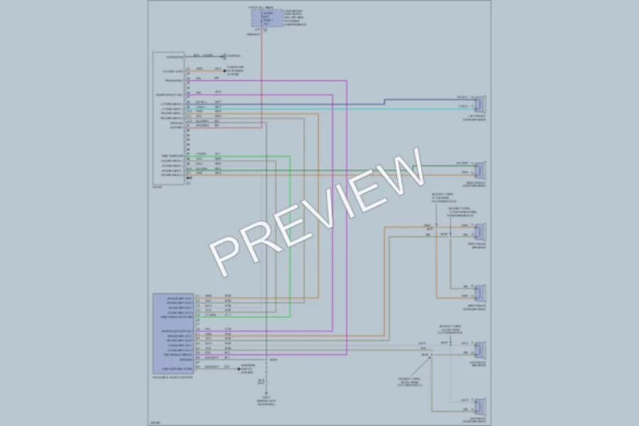2006 Chevrolet G1500 Radio wiring diagram preview with protected circuit layout