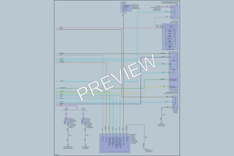 2006 Chevrolet G2500 Anti Lock Brakes wiring diagram preview with protected circuit layout